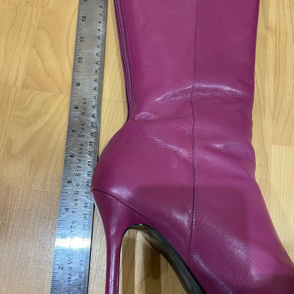 Aldo Leather purple boots size 39/8 - Picture 10 of 13